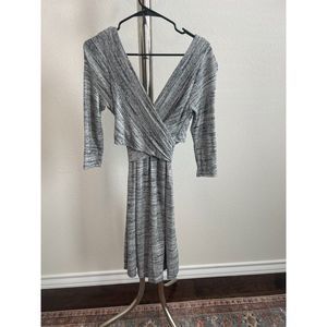 Anthropologie Grey Winter Dress Size Small